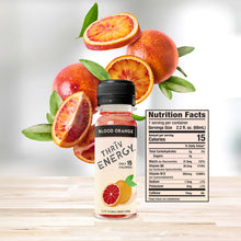 Load image into Gallery viewer, Energy Shots, Energy Drinks, Green Tea Caffeine, Green Coffee Bean Caffeine, Blood Orange Flavored 2 ounce shot