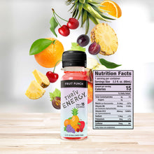 Load image into Gallery viewer, Energy Shots, Energy Drinks, Green Tea Caffeine, Green Coffee Bean Caffeine, Fruit Punch Flavored 2.2 ounce shot