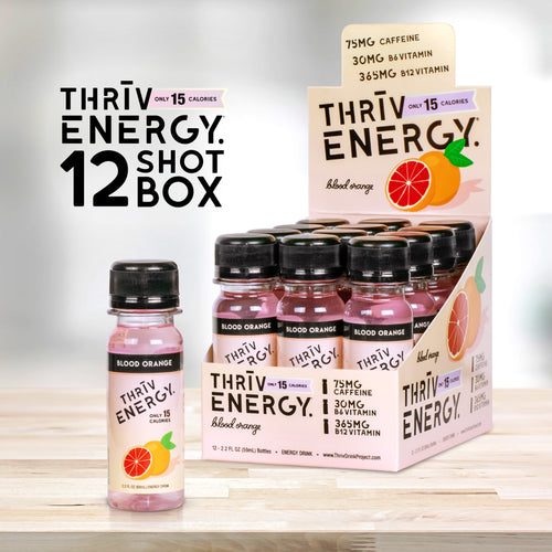Energy Shots, Energy Drinks, Green Tea Caffeine, Green Coffee Bean Caffeine, Blood Orange, 12-Pack Box