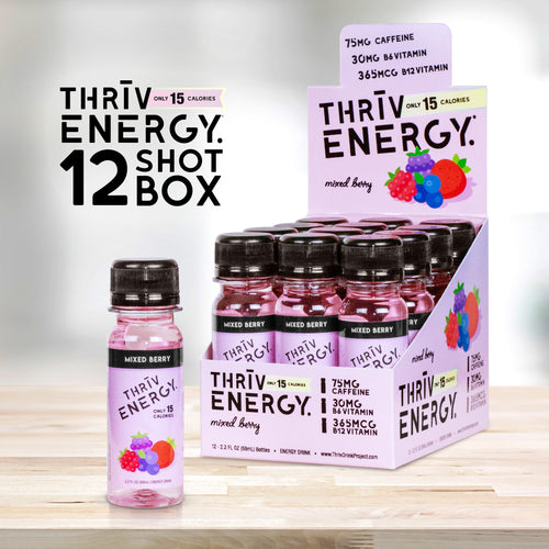 Energy Shots, Energy Drinks, Green Tea Caffeine, Green Coffee Bean Caffeine, MIxed Berry 12-Pack Box