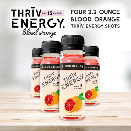Energy Shots, Energy Drinks, Green Tea Caffeine, Green Coffee Bean Caffeine, Blood Orange Flavored 2 ounce shots